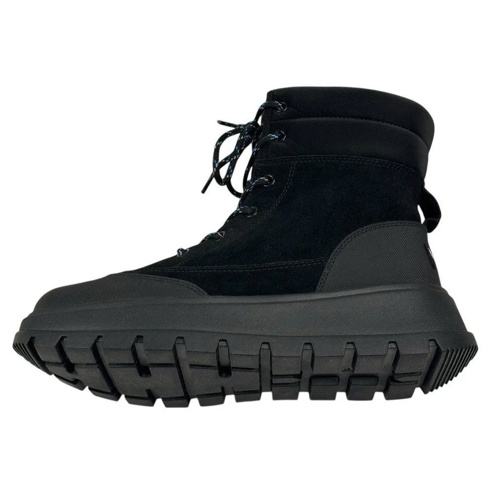 Koolaburra by UGG Deza Lace-Up Utility Boots Womens Sz. 9 Black Suede New $120